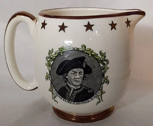 Vintage alter englischer Schlosskrug - Bonhomme Richard & Serapis 1779 - Schlacht - Bild 1 von 7