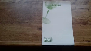 1 MENU PUB. " buvez couzan BRAULT " joliment illustré ( pour repas déco retro) - Imagen 1 de 5
