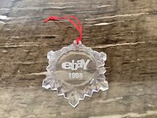 Ebay 1998 Crystal Holiday Ornament Employee Issued Ebayana