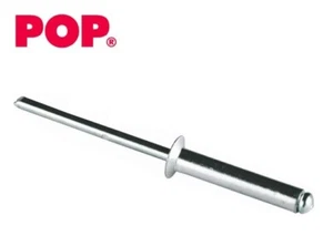 Remache POP® 4,8 mm - Cabeza contrahundida de aluminio acero | Remaches abiertos | 20 mm de largo - Imagen 1 de 1