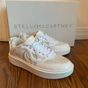 Stella McCartney Women's S-Wave Trainers Tennis Shoes White Sneakers Size 36/6 - Picture 1 of 9