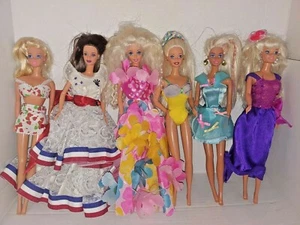 SET OF 6 VINTAGE 1966 Mattel inc.Doll Barbies.12"  FREE SHIPPING.  - Picture 1 of 9