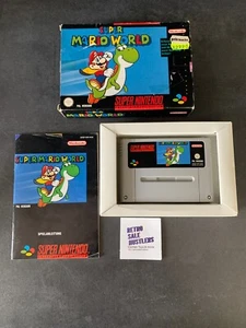 SNES Super Nintendo Super Mario World mit OVP, Inlet, Anleitung und Schutzhülle - Bild 1 von 24