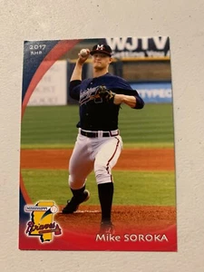 Mike Soroka 2017 Mississippi Braves Team Card - Picture 1 of 1
