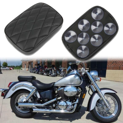 Assento traseiro de passageiro Pillion Pad 8 ventosa diamante para Honda Shadow 750 1100 - Imagem 1 de 4