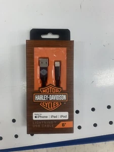 Harley Davidson Apple iPhone 6ft Lightning to USB Cable - Nylon Braid - Picture 1 of 4
