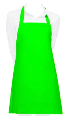 Cutest Ever Green Vinyl Waterproof Apron Durable Lightweight Dish Grooming  - Image 1 of 3
