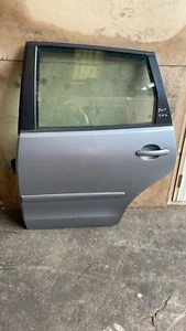 VW POLO REAR DOOR LEFT PASSENGER SIDE COMPLETE SILVER 2007 - 2012 - Picture 1 of 2