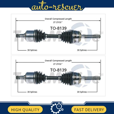 Par de ejes delanteros CV SurTrack para Lexus LX470 Toyota Land Cruiser 4x4 Foto 1 de 2