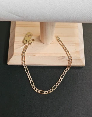 14k gold two tone bracelet 8 inch - Image 1 of 4