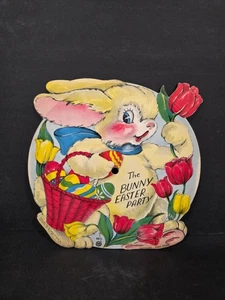 1948 Rabbit Shaped Picture Record, The Bunny Easter Party, Children’s Record - Picture 1 of 2