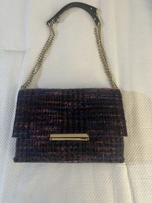 Kate Spade Emerson Place LeniaPurple 粗花呢可转换斜挎包 — 第 1/4 张图片