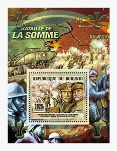 Burundi 2017 Perf. Major historical events : 100th anniversary of the Battle of - Picture 1 of 1