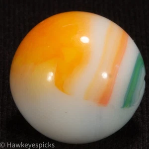 Marble King Striped Rainbow Vintage Marble 23/32" nm+asmd Hawkeyespicks - Picture 1 of 5