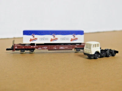 Marklin Z  82270 DB   4 Axle Pocket Wagen W/ Serotti Tractor Trailer  Load NIB - Image 1 of 4