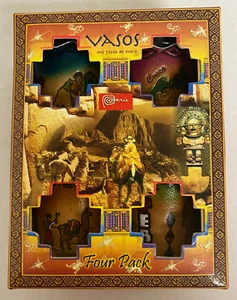 4er SET PERUANISCHES SCHNAPSGLAS mit LEDERHÜLLEN NEU IM KARTON #22290 - Bild 1 von 3