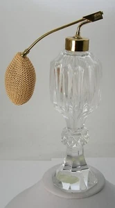 Vintage Bulb Perfume Atomizer Fancy Crystal 7-1/4"Irice West Germany Irving Rice - Picture 1 of 7