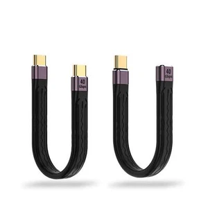 40Gbps 20V PD 100W Type C Data Cord Fast Charging Cable Short USB C Cable F - Photo 1 sur 10
