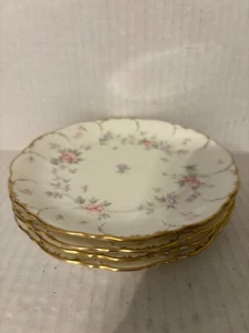 SET OF FOUR MIKASA REMEMBRANCE A8002 BREAD PLATES 6-½" MADE IN NARUMI JAPAN - Picture 1 of 5
