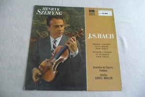 BACH LP VIOLIN CONCERTO XOC 809. HENRYK SZERYNG. CONCERTS PASDELOUP BOUILLON - Picture 1 of 6