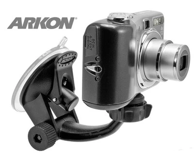 Arkon CMP214 Black Dash Windshield Camera Camcorder Mount f/ GoPro Contour Kodak - Image 1 of 3