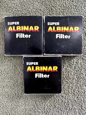 3 Super Albinar 49 mm Filters, Cross Screen, UV, & Polarizing. - Image 1 of 4