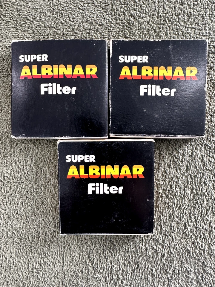 3 Super Albinar 49 mm Filters, Cross Screen, UV, & Polarizing. - Image 1 of 4