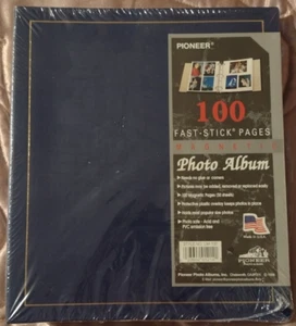 Vintage Pioneer 100 Fast-Stick Photo Album No PVC Photo Safe! Made in USA - Picture 1 of 3