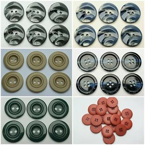 6 St, Knöpfe Knopf Kunststoff 23mm 2,3cm Verschiedene Farben Hohe Qualität ☆☆☆☆☆ - Bild 1 von 17