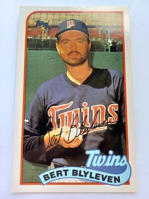 1989 Topps Baseball Talk Bert Blyleven #96!   - Image 1 of 2