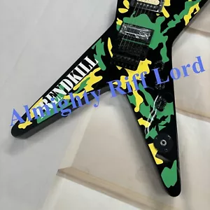 Guitarra Eléctrica EE. UU. Verde Trendkill Dimebag CF Washbun Cuerpo Sólido HH ENVÍO GRATUITO - Imagen 1 de 10