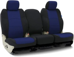 Nissan Custom Fit Seat Cover 1 Row Neosupreme Coverking Blue w/ Black Sides new - Picture 1 of 3