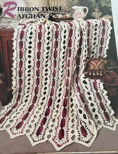 CROCHET Annie’s Afghan Quilt Club ~ “Ribbon Twist Afghan” ~ PATTERN ~ - Picture 1 of 2