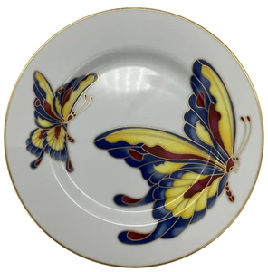Fitz & Floyd Cloisonne Butterfly Salad Plate - Picture 1 of 2