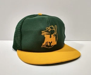 Vintage 80s MADISON MUSKIES Mesh Snapback Minor League Team Baseball Cap Hat NEW - Picture 1 of 10