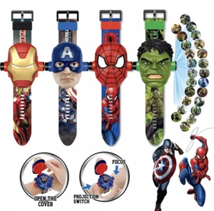 Marvel Superheroes Spiderman Captain Ironman Hulk Thanos 3D Kids Digital Watch - Picture 1 of 21