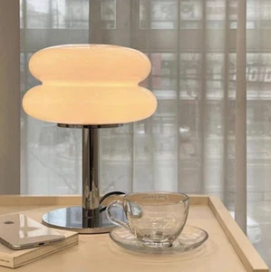 Italian Designer Glass Egg Tart Mushroom Table Lamp - Picture 1 of 10