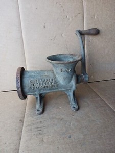 VINTAGE ENTERPRISE #32 HEAVY DUTY AUGER MEAT GRINDER CHOPPER 