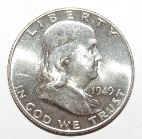 1949 Franklin Half Dollar FBL CH BU (P48) Cover
