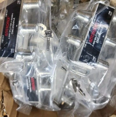 21 Qty 4:1 ANTRONIX 4-way Splitter Cable TV Splitter  signal splitter 1-in 4-out - Image 1 of 3
