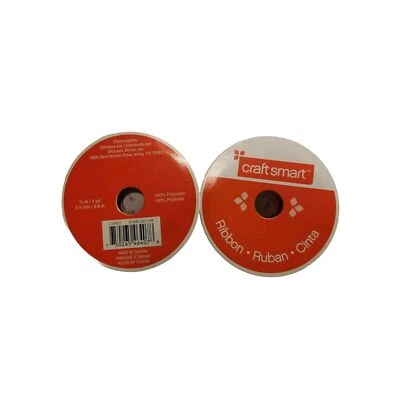 Лот из 2 ленточных катушек Craft Smart синий и розовый 4 ярда. Неоткрытый - Изображение 1 из 4