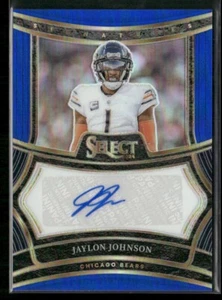 2024 Panini Select Football Jaylon Johnson Blue Auto /149 Bears - Picture 1 of 2