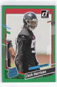 2023 Donruss Zach Harrison Press Proof Green Rated Rookie RC #306 - Picture 1 of 2