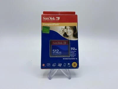 SanDisk 512 MB CompactFlash Memory Card (SDCFB-512-P60) - Image 1 of 2