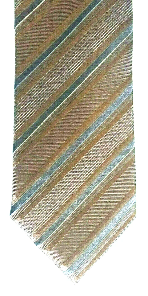 Kenneth Cole TIE Shades of Brown Diagonal Stripes  - Image 1 of 3