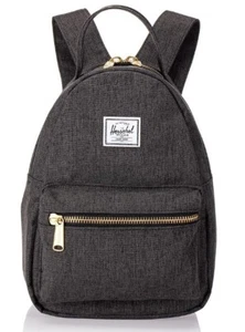 Herschel Nova Zaino Nero Crosshatch, Mini 9L - Foto 1 di 2