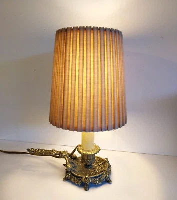 Bougeoir Rat de Cave en Bronze monté en Lampe de table, chevet - Photo 1/4