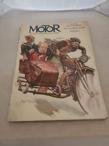 Raro! Copertina Moto Rivista Moto Novembre 1930! Robert Robinson Art - Foto 1 di 3