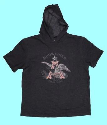BUDWEISER Pullover Manga Corta Sudadera con Capucha Bud Beer Sudadera con Capucha Para Hombre Talla: XL Foto 1 de 4