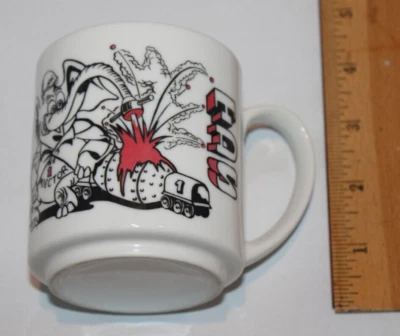 TDS инжекторы белый кофе кружка слон карикатура KSC - Изображение 1 из 4